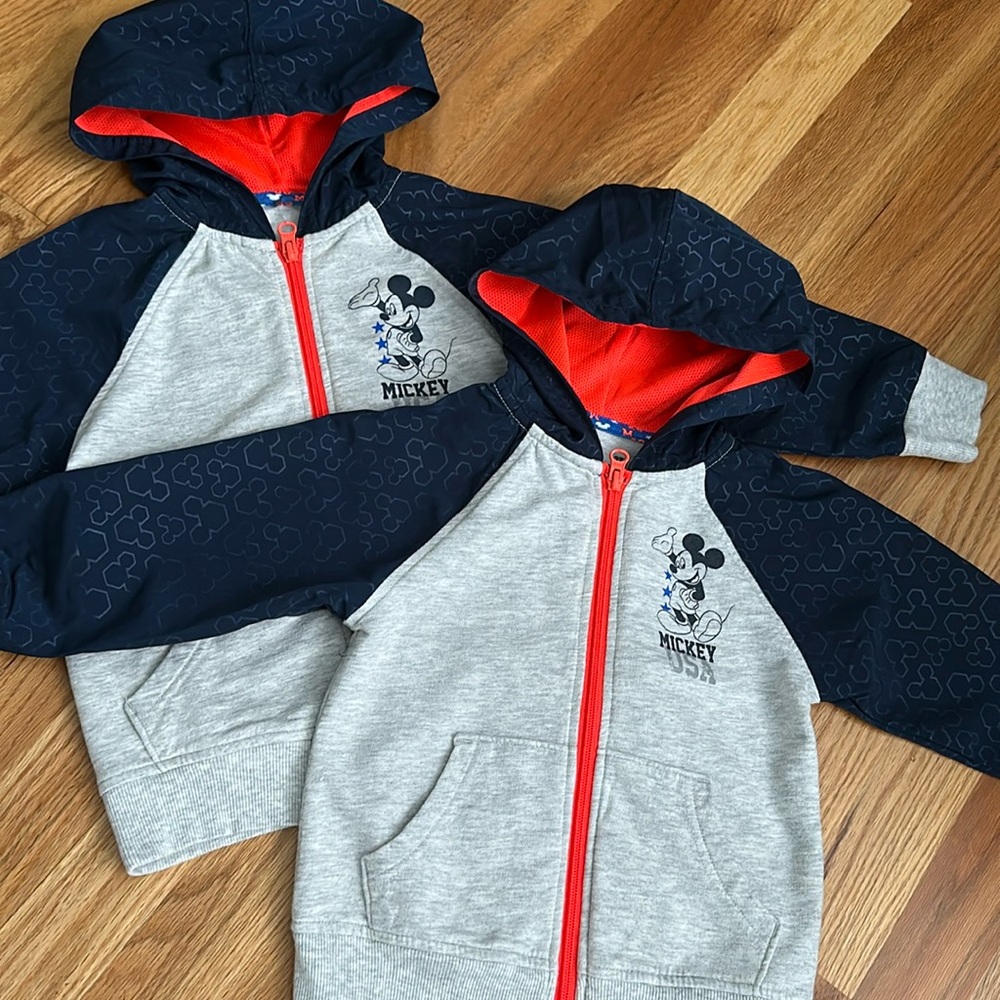 Mickey jackets size 2,4
